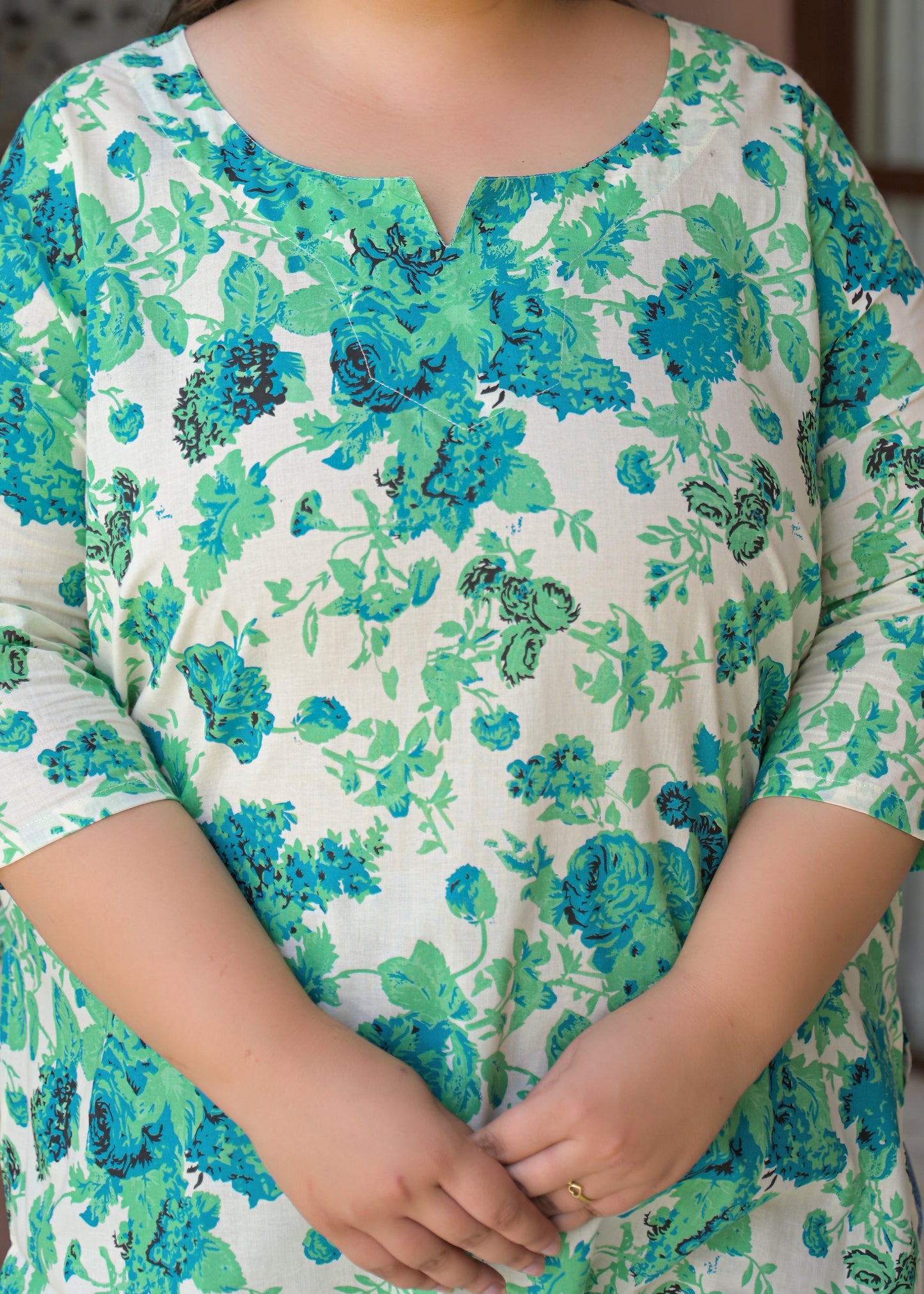 Multi Pure Cotton Printed Top