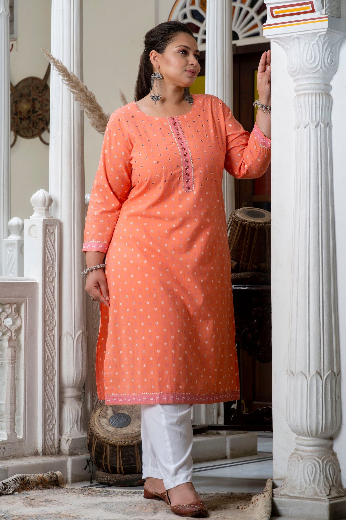 Gajari Pure Cotton Straight Kurti