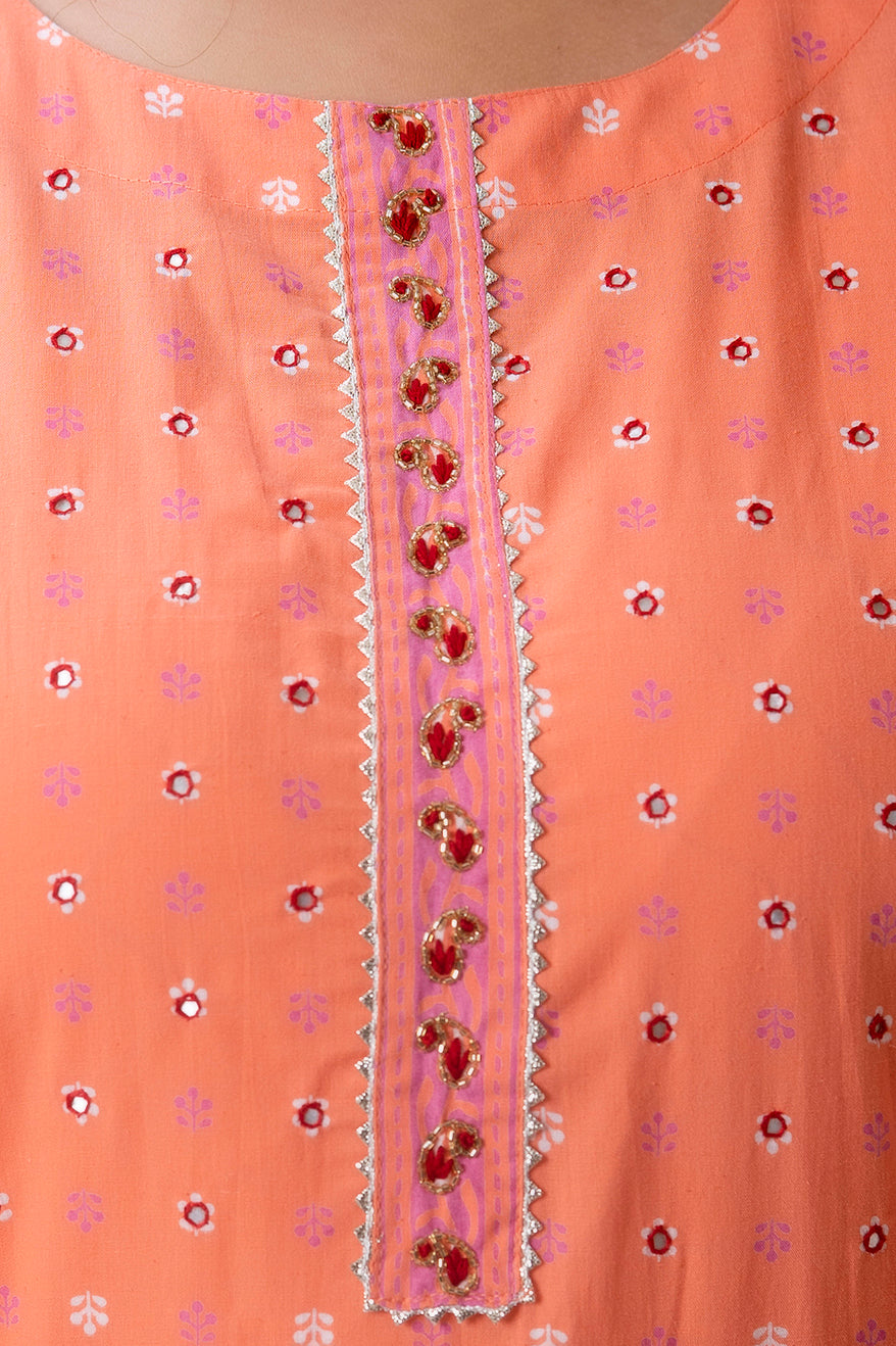 Gajari Pure Cotton Straight Kurti