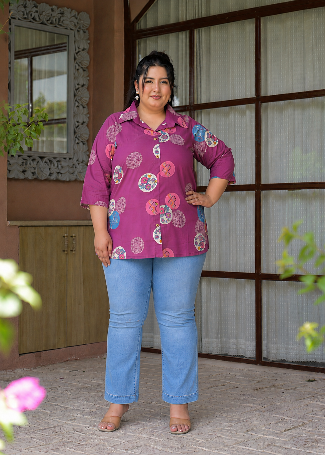Plum Purple Cotton Top