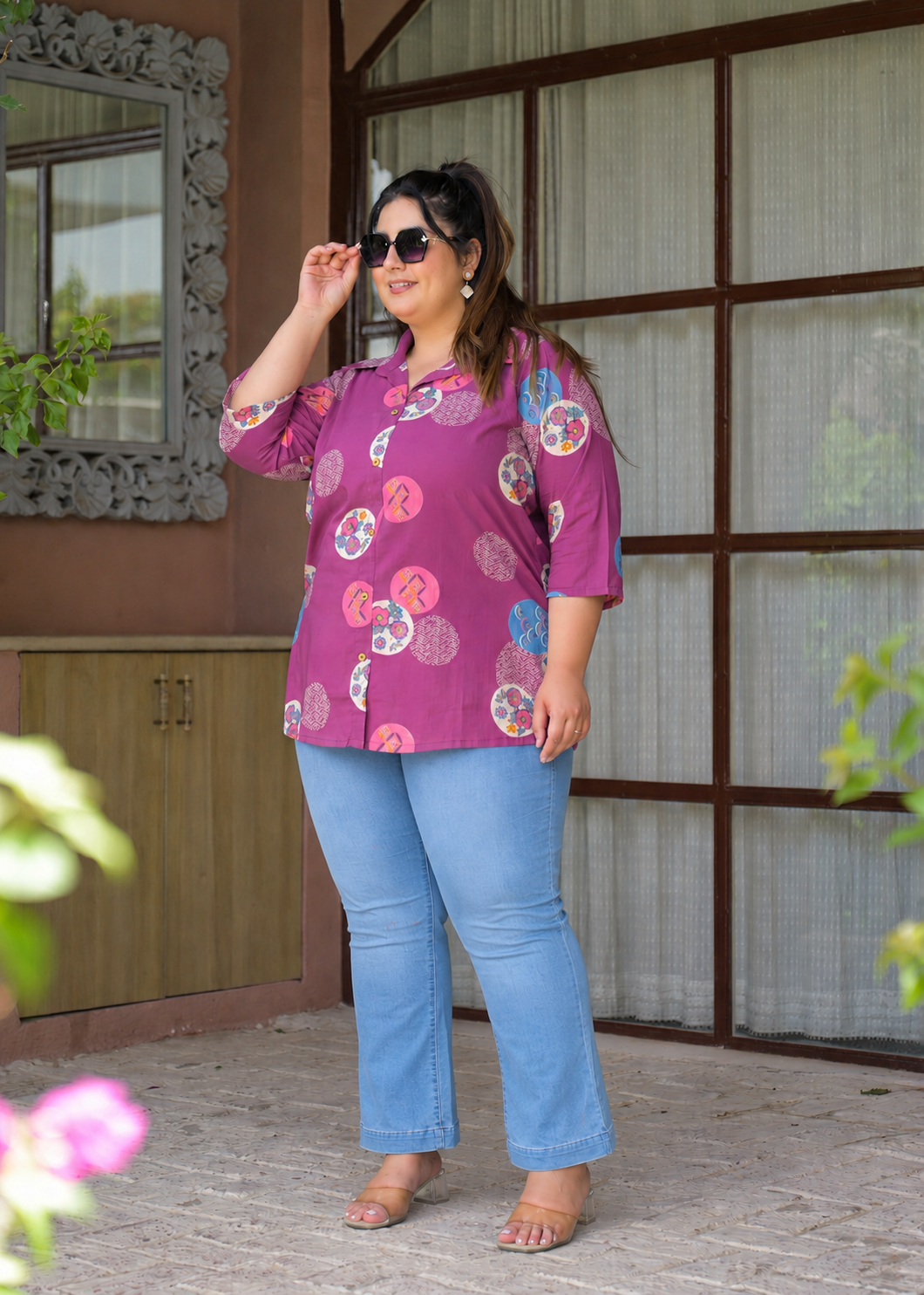 Plum Purple Cotton Top