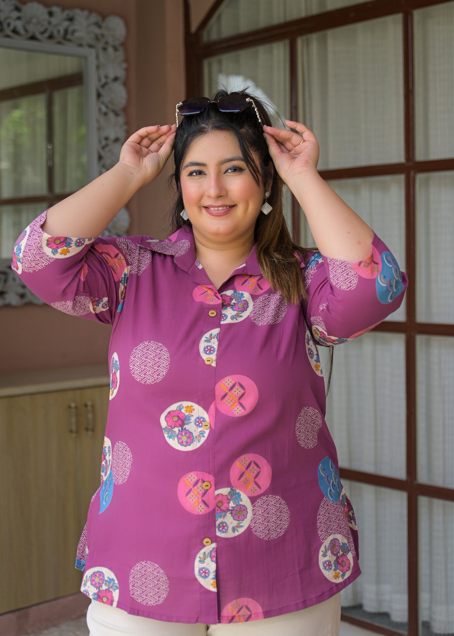 Plum Purple Cotton Top