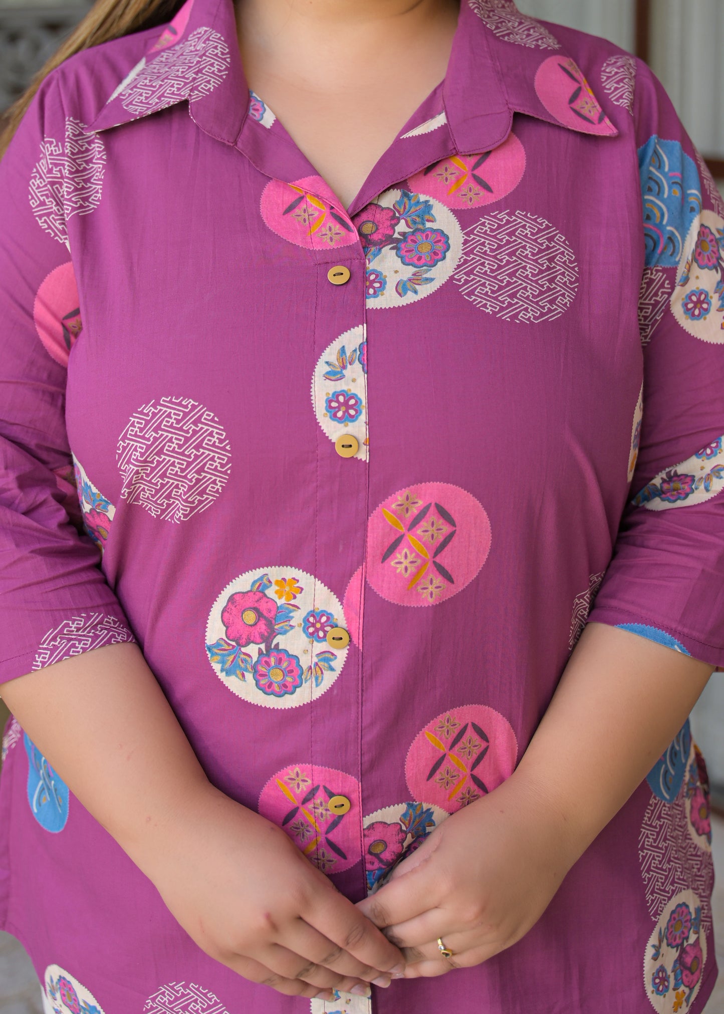 Plum Purple Cotton Top