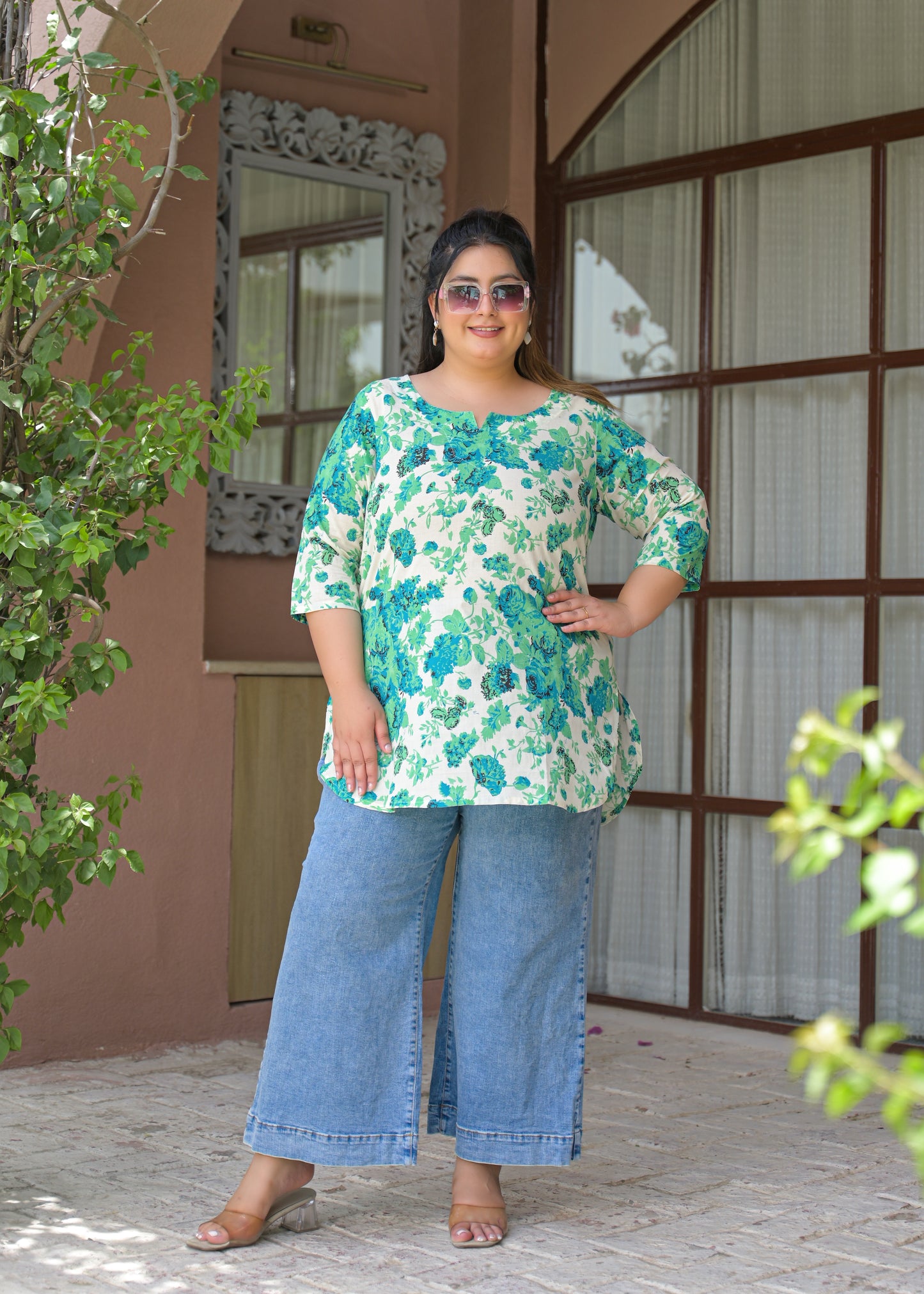 Multi Pure Cotton Printed Top