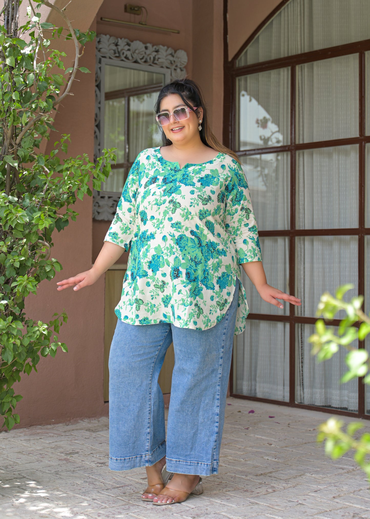 Multi Pure Cotton Printed Top