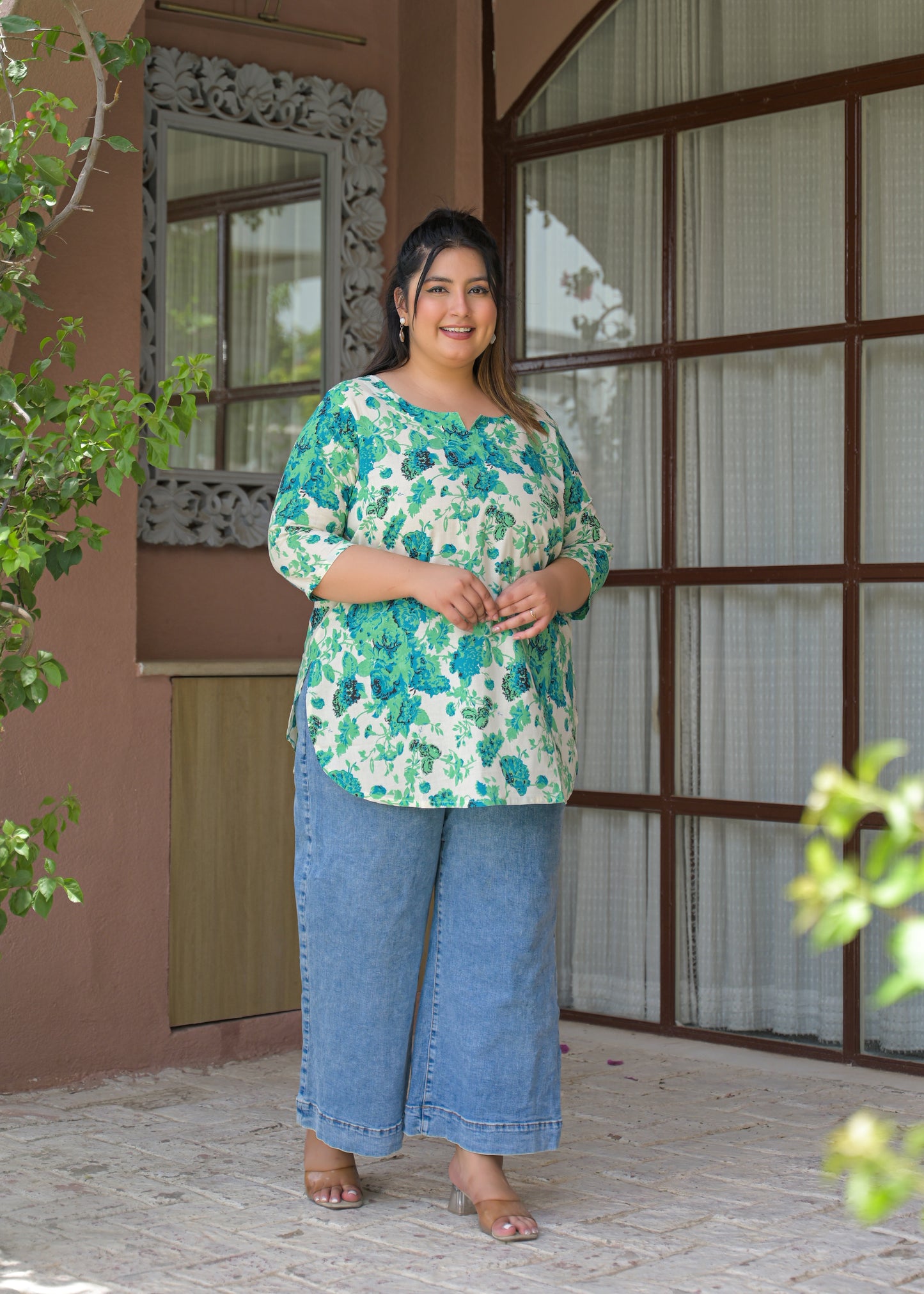 Multi Pure Cotton Printed Top
