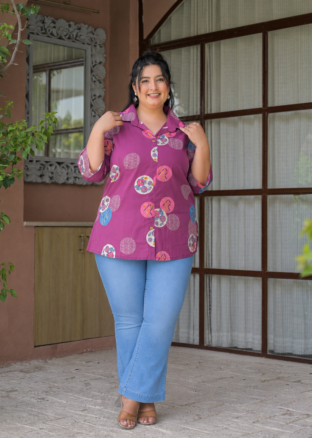 Plum Purple Cotton Top
