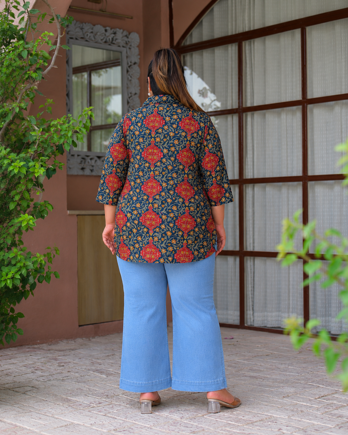 Navy Blue Cotton Top