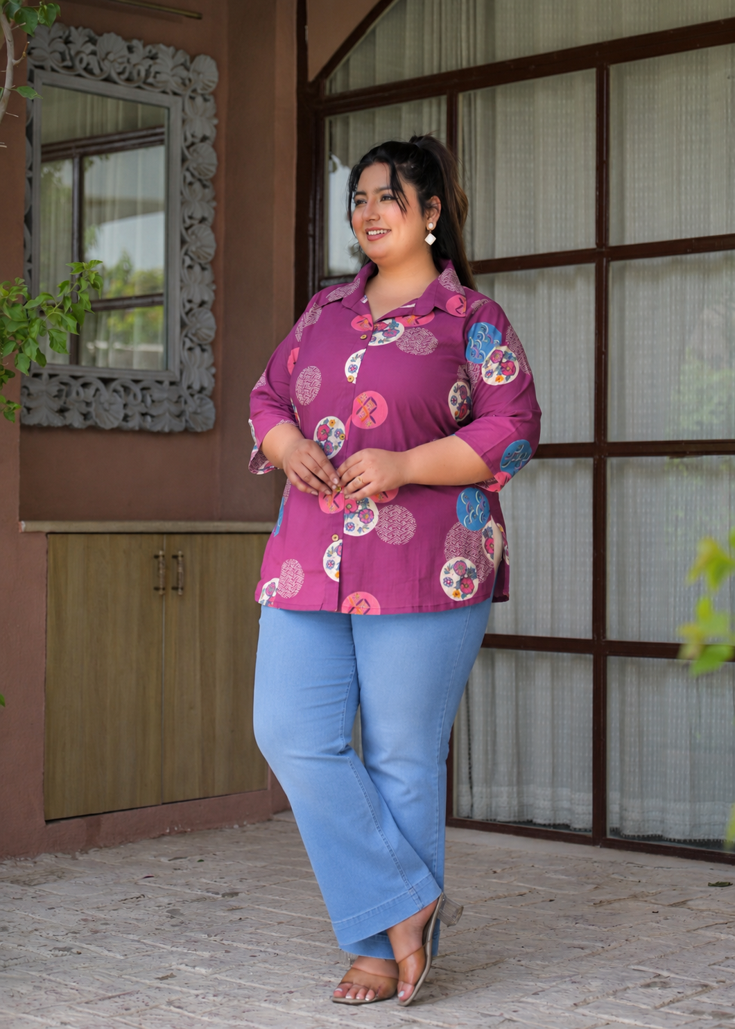 Plum Purple Cotton Top