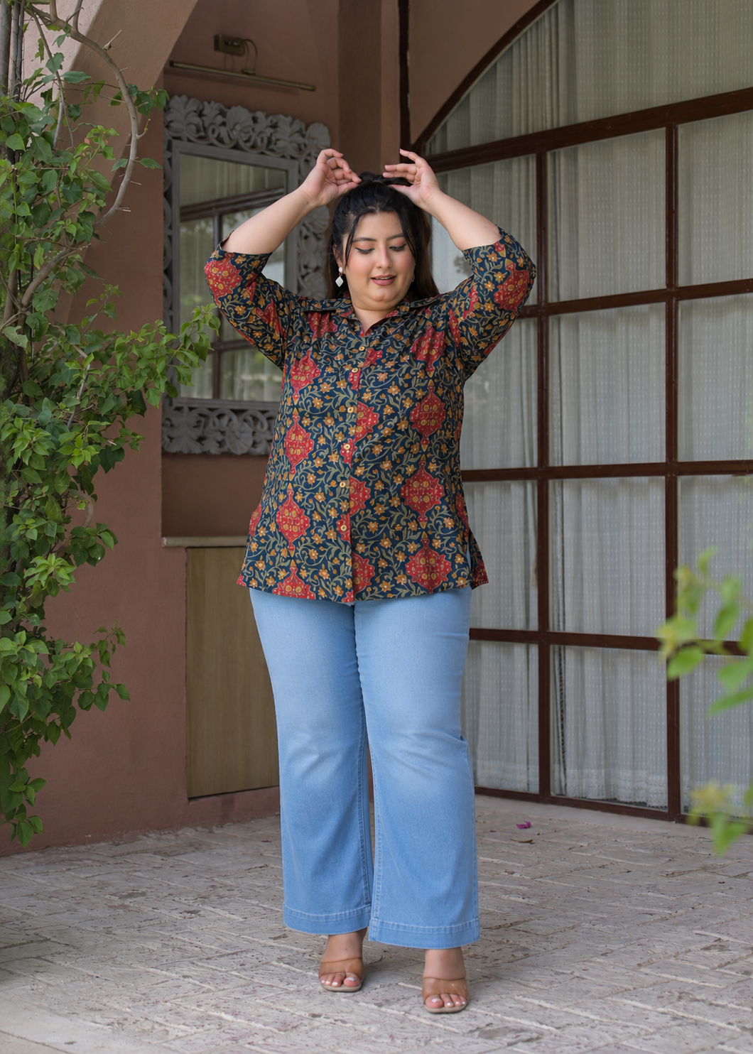 Navy Blue Cotton Top