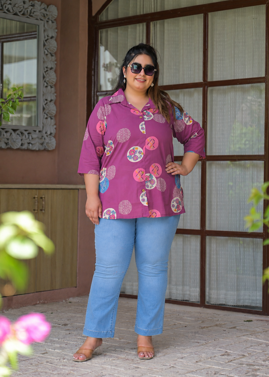 Plum Purple Cotton Top
