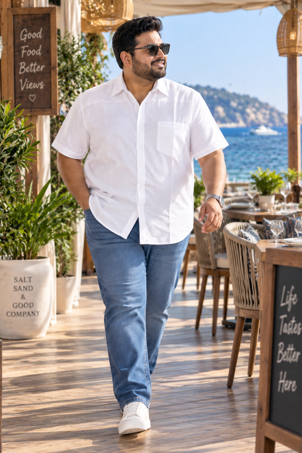 Men's Pure Cotton Linen Solid Casual Shirt