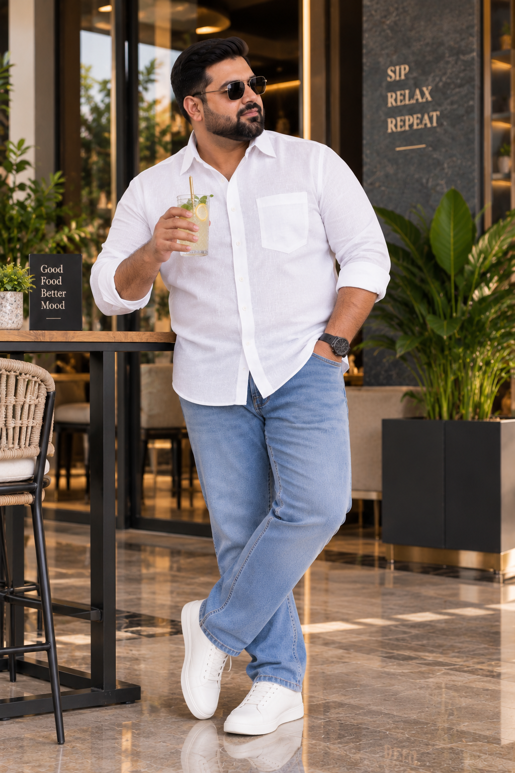 Men's Pure Cotton Linen Solid Casual Shirt