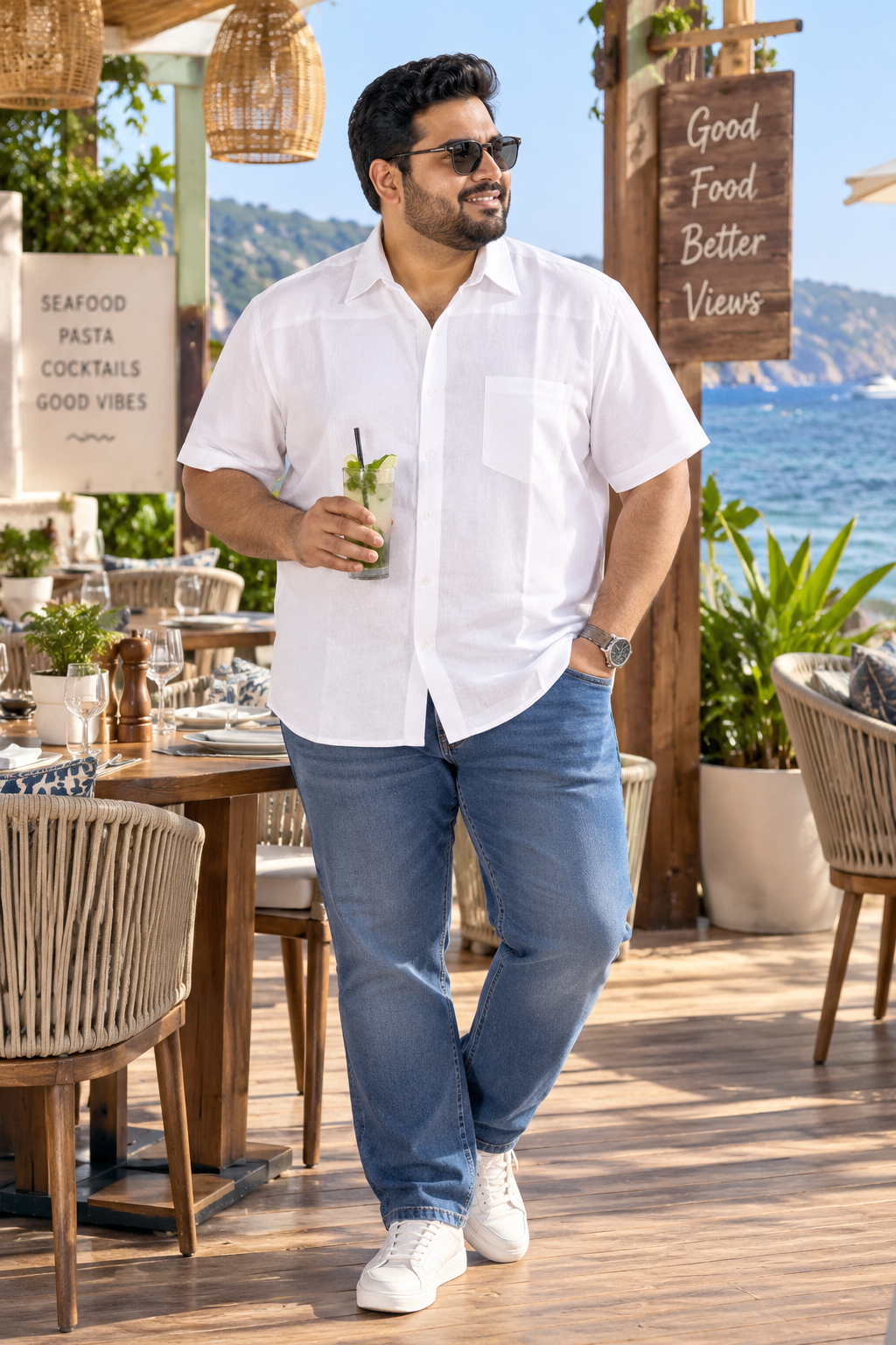 Men's Pure Cotton Linen Solid Casual Shirt