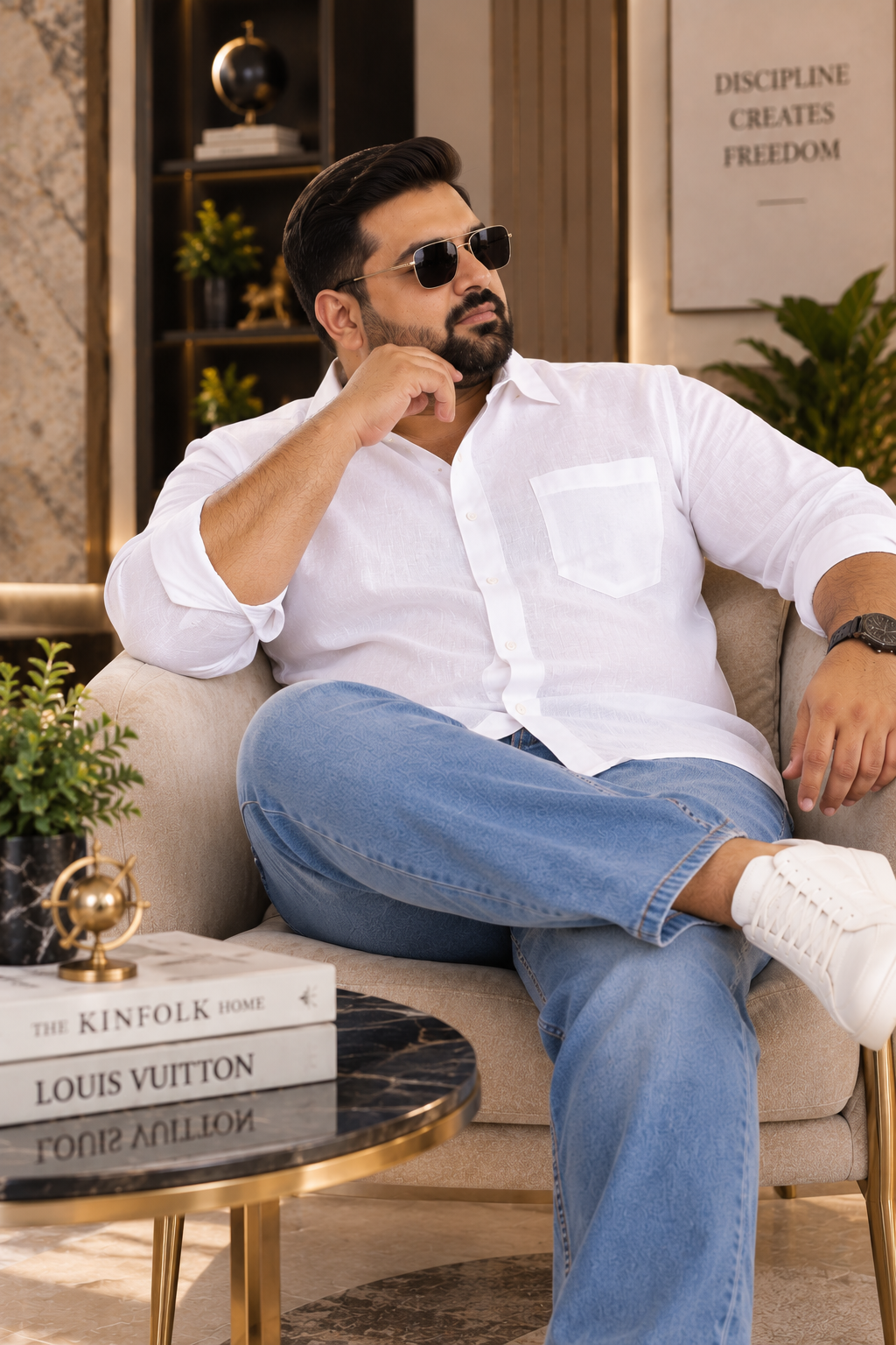 Men's Pure Cotton Linen Solid Casual Shirt
