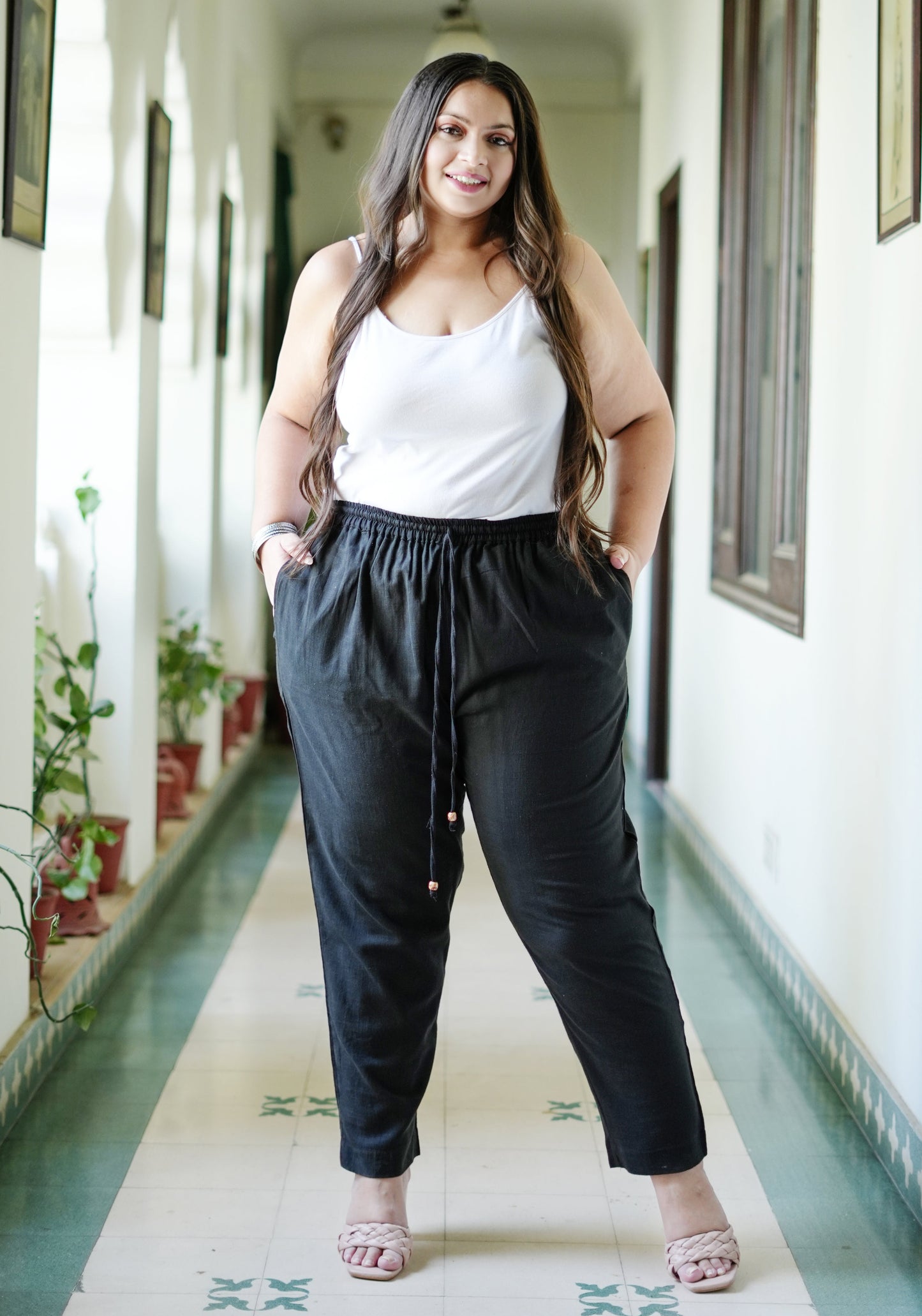 Plus Size Pure Cotton Trousers ( 10 Colors Available)