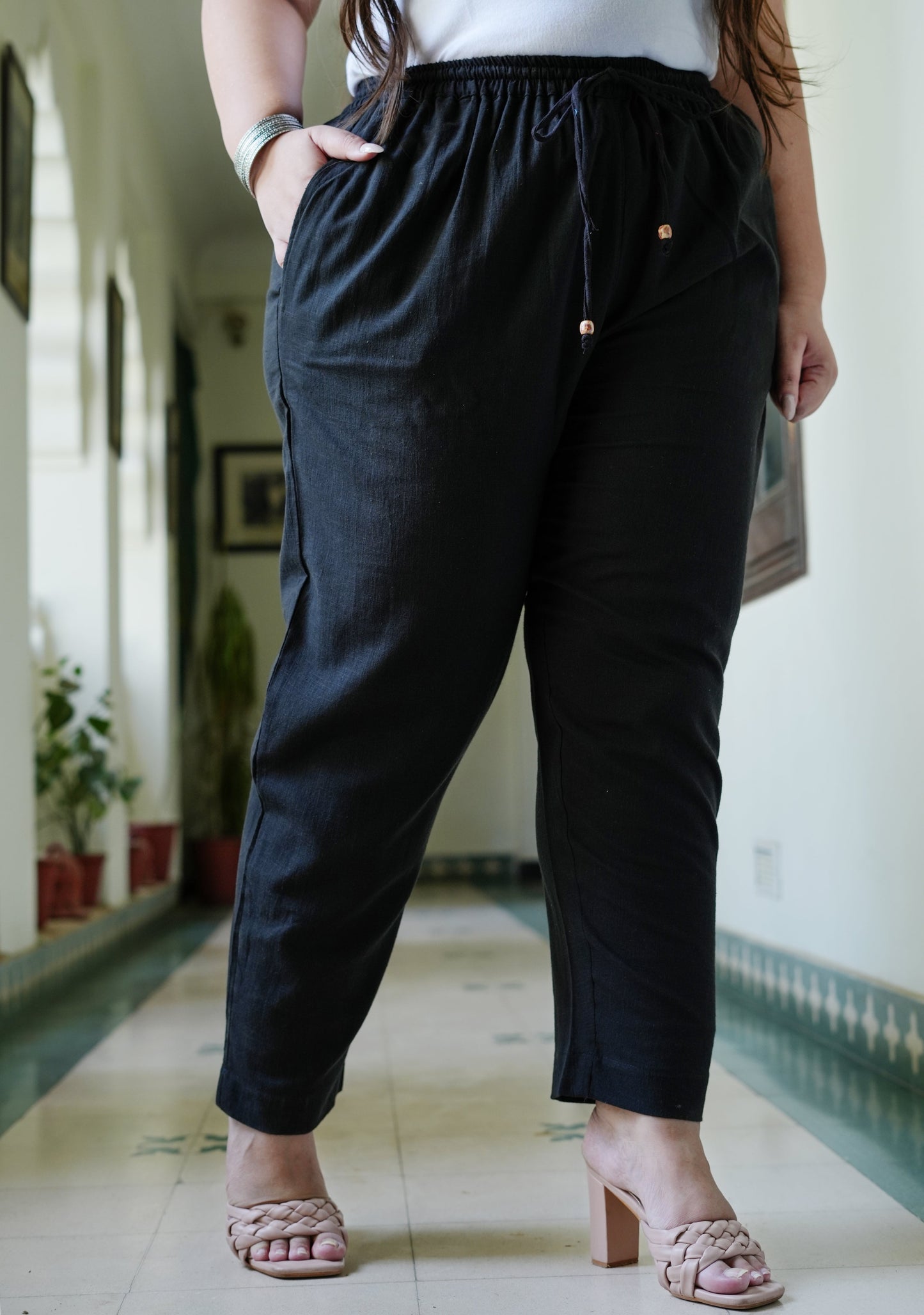 Plus Size Pure Cotton Trousers ( 10 Colors Available)