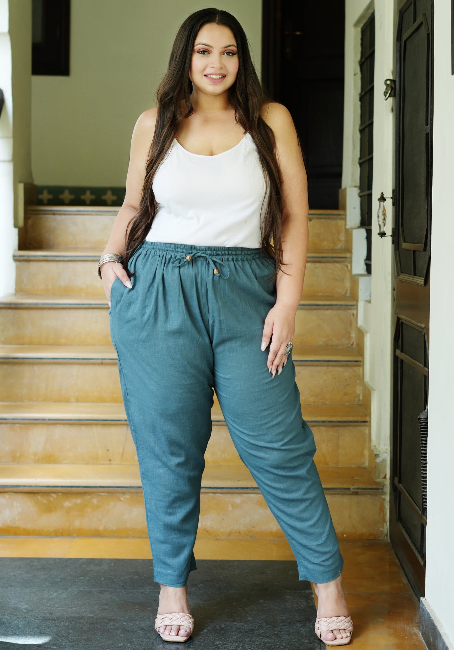 Plus Size Pure Cotton Trousers ( 10 Colors Available)