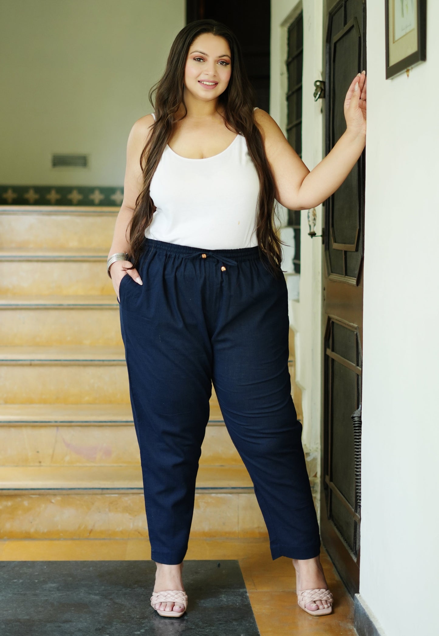 Plus Size Pure Cotton Trousers ( 10 Colors Available)