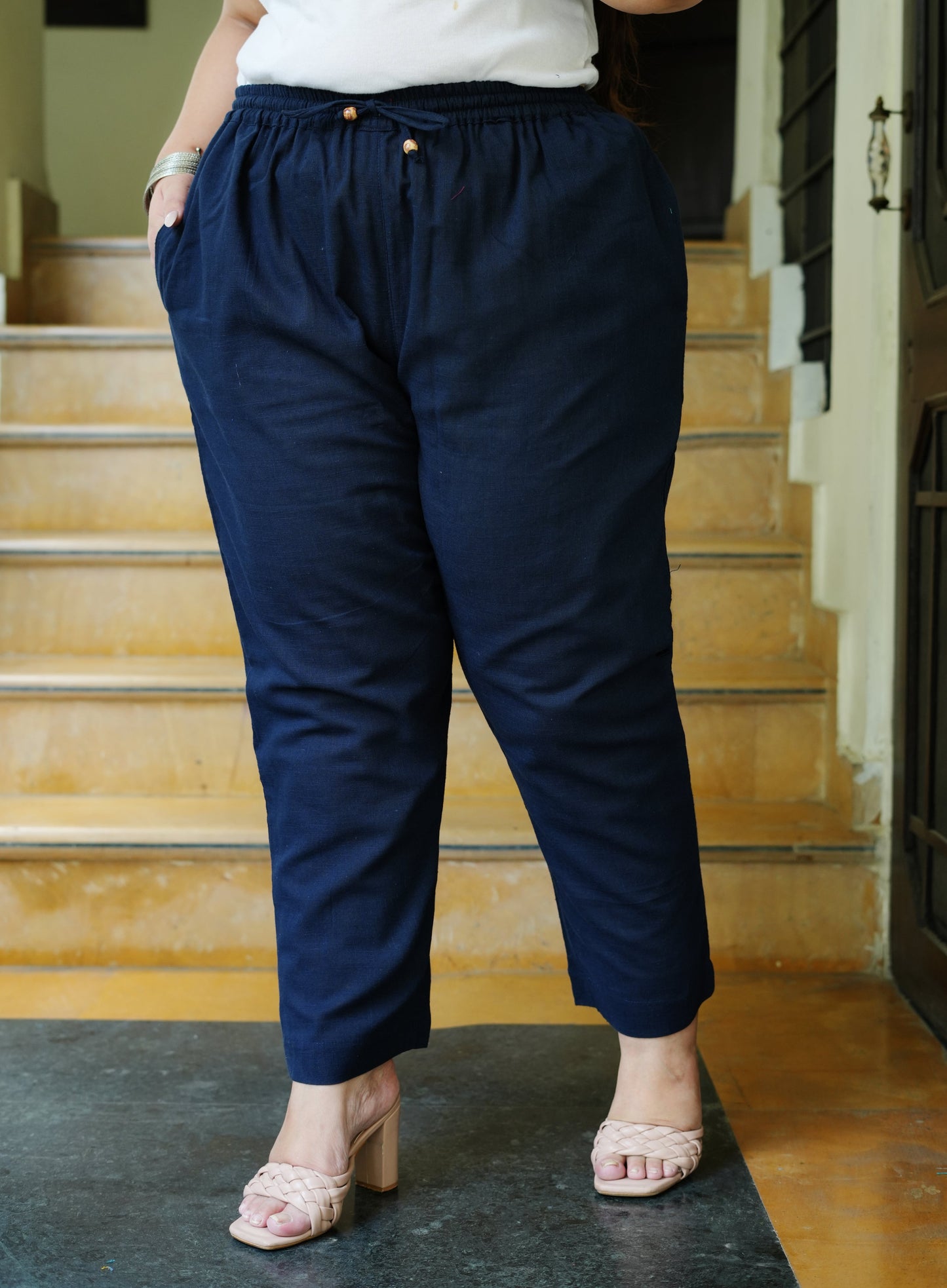 Plus Size Pure Cotton Trousers ( 10 Colors Available)