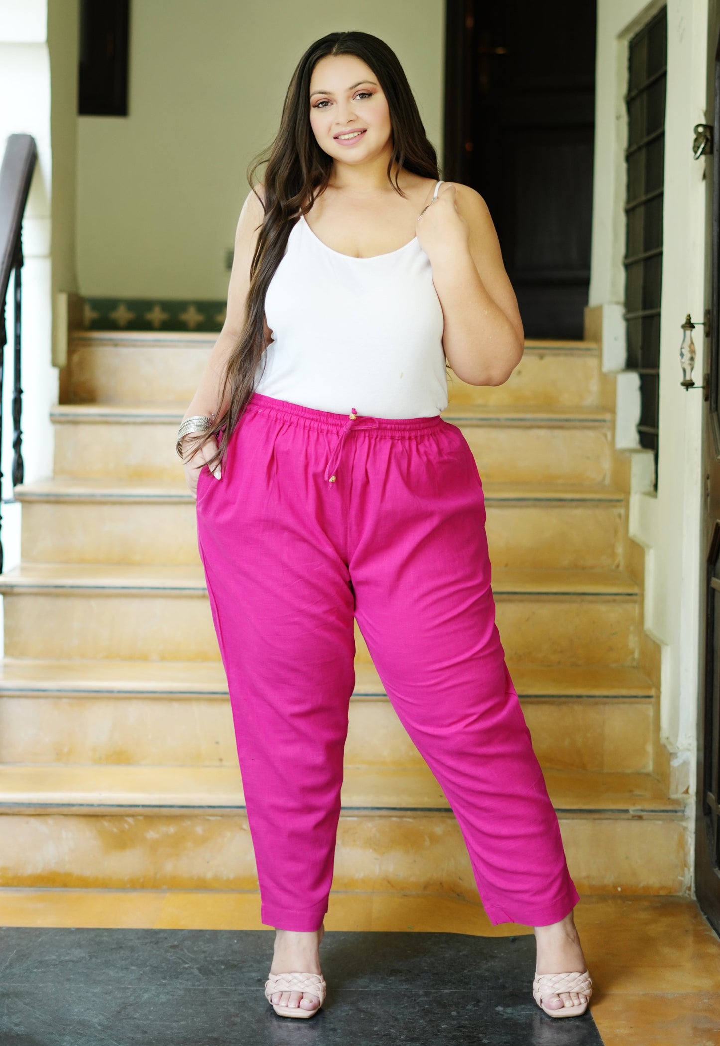 Plus Size Pure Cotton Trousers ( 10 Colors Available)