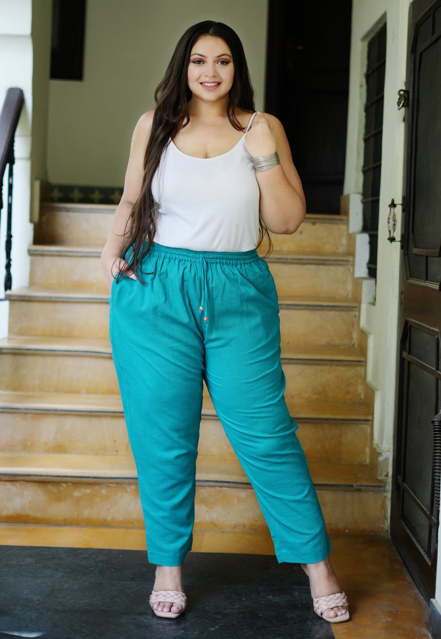 Plus Size Pure Cotton Trousers ( 10 Colors Available)