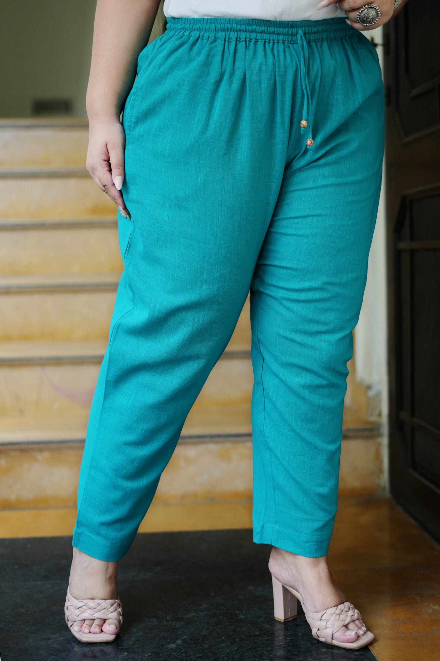 Plus Size Pure Cotton Trousers ( 10 Colors Available)