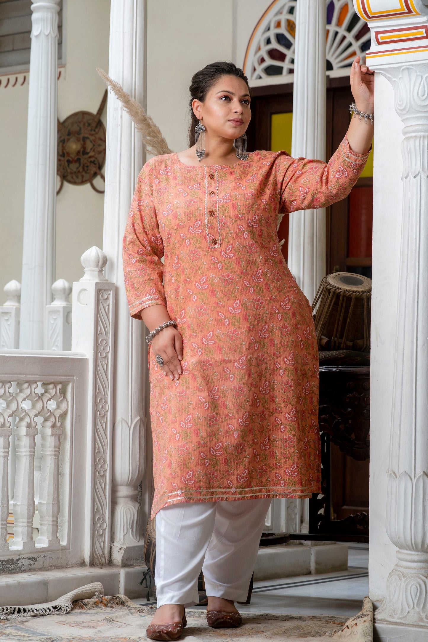 Gajari Pure Cotton Straight Kurti