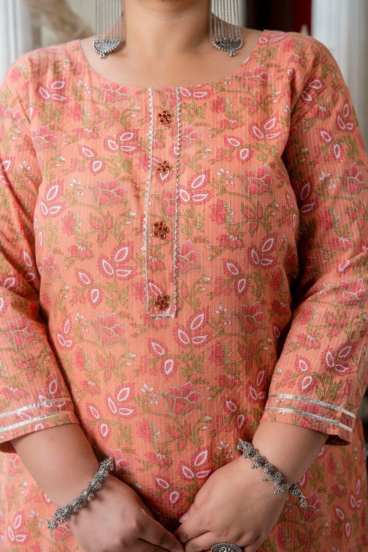 Gajari Pure Cotton Straight Kurti