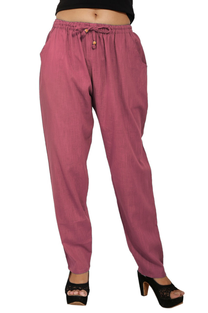 Plus Size Pure Cotton Trousers ( 10 Colors Available)